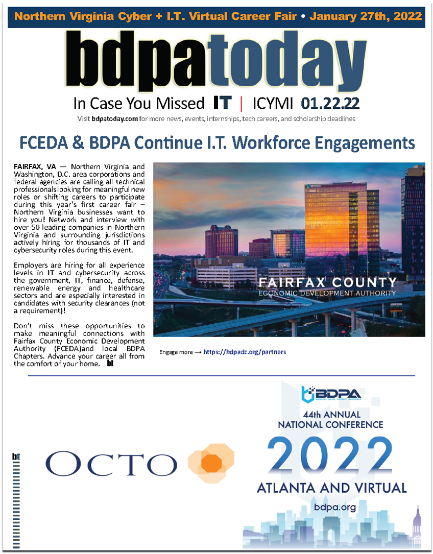 bdpatoday | ICYMI 01.22.22 (View or download a fully interactive version.)