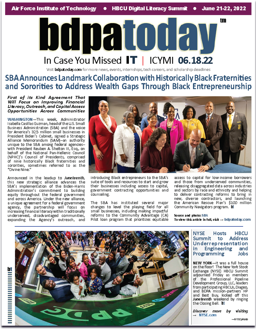 bdpatoday | ICYMI 06.18.22 (View or download a fully interactive version.)